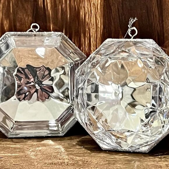 Set of 2, Jewel Ornaments, 4 Inch, Gem Ornaments, Wreath Attachment, Centerpiece - Picture 13 of 13